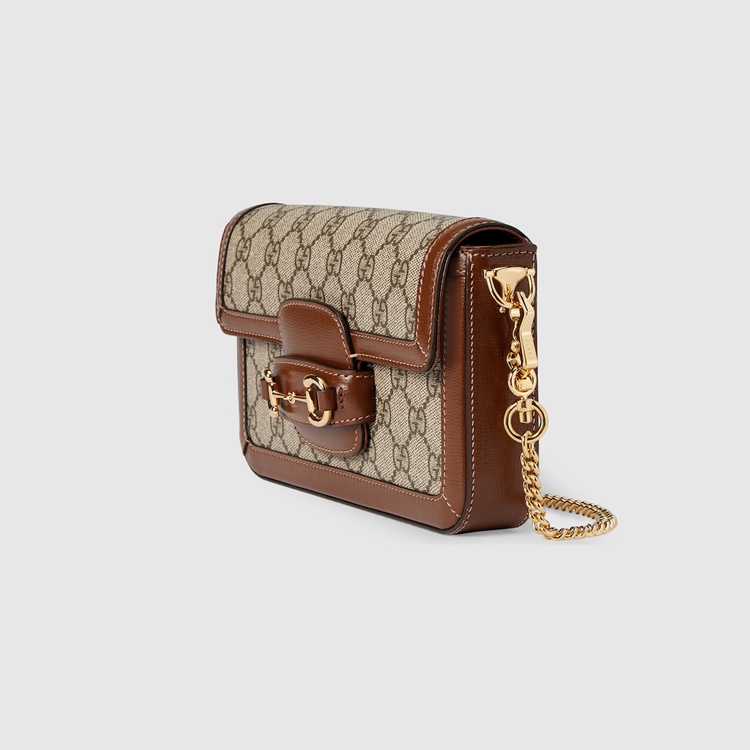 752002.92TCG.8563.002.100.0000.Light Gucci Horsebit 1955 mini bag